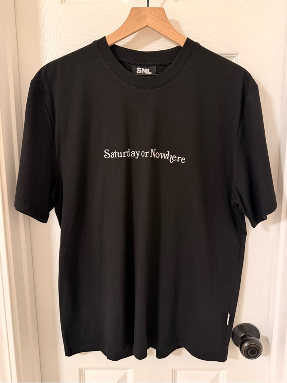 New York or Nowhere NYON x SNL 'Saturday or Nowhere' Black Limited Shirt RARE